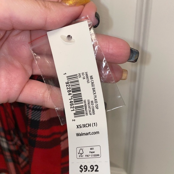 Flannel Pattern Tank - Picture 3 of 3